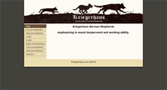 Desktop Screenshot of kriegerhaus.com