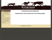 Tablet Screenshot of kriegerhaus.com